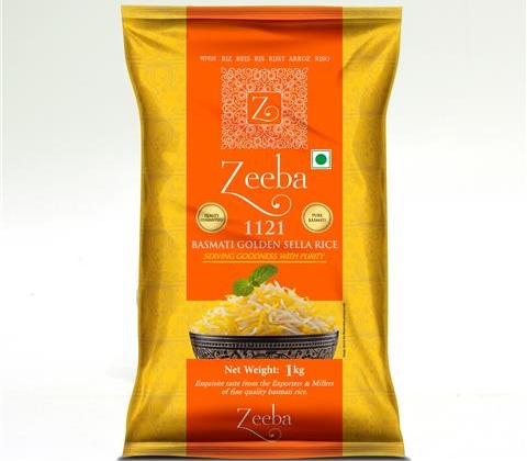 43415 8906076275477 ZEEBA BASMATI CREAMY SELLA RICE 1KG