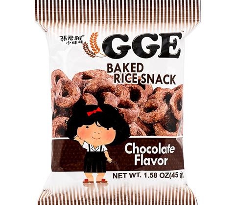 47304 074410732998 BAKED RICE SNACK CHOCOLATE FLAVOR (ZHANGYAJUN) 45G