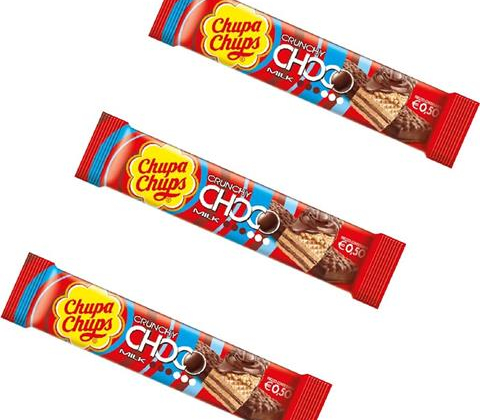 48804 80864240 CHUPA CHUPS CRUNCHY CHOCO MILK 27G
