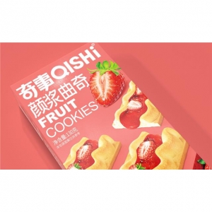 rbs49163f.jpg 49163 6972618690406 QISHI FRUIT COOKIES GUSTO FRAGOLA 130G