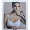 51520 8301013114442 000-SLA90226S-BCO_4C L/B LAURA REGGISENO SFODERATO SENZA FERRETTO MICR. BIANCO 4C