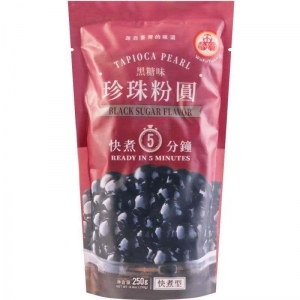 rbs53062f.jpg 53062 6927055989330 PERLE DI TAPIOCA NERI PER BUBBLE TEA 250G
