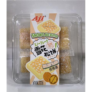 rbs58560f.jpg 58560 4894375030405 AJI XUEHUA SONGBING SNOWFLAKE MUFFINS WALNUT FLAVOR 200G